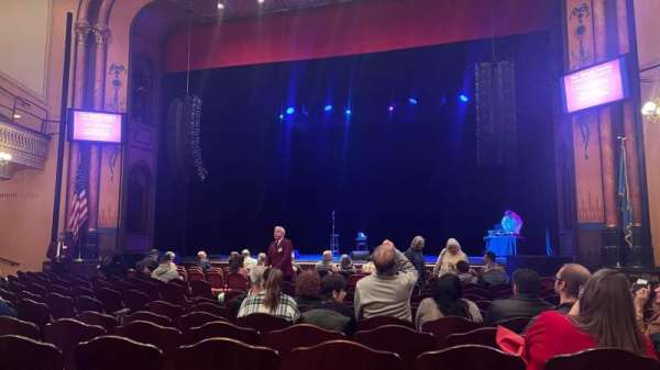 Copeland Hall, section: Parquet, row: L, seat: 18