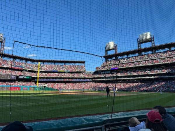 Citizens Bank Park, section: 136, row: 3, seat: 1