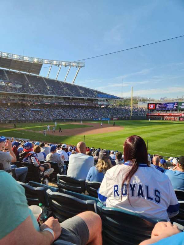 Kauffman Stadium, section: 142, row: W, seat: 3