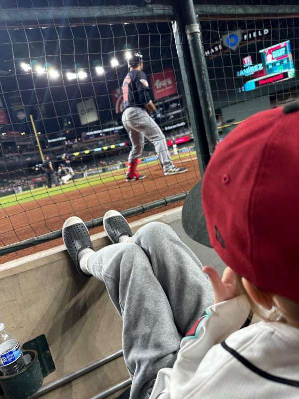 Chase Field, section: H, row: A, seat: 5