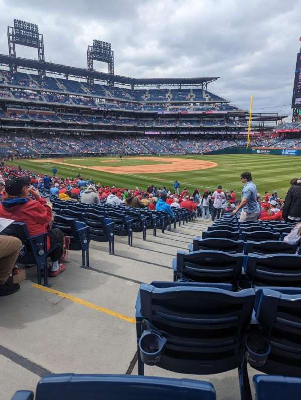 Citizens Bank Park, section: 110, row: 30, seat: 18