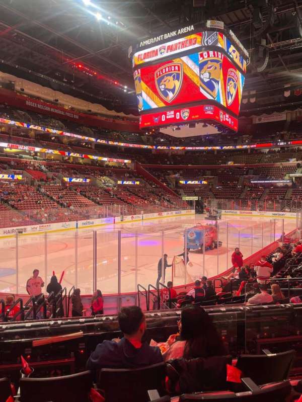 Amerant Bank Arena, section: 107, row: 14, seat: 13