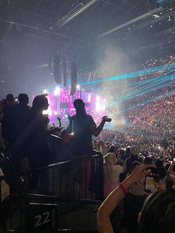 Barclays Center, section: 122, row: 1, seat: 6