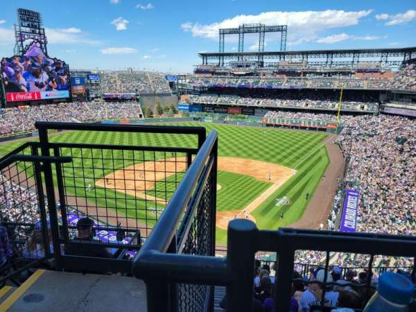 Coors Field, section: U332, row: 10, seat: 17
