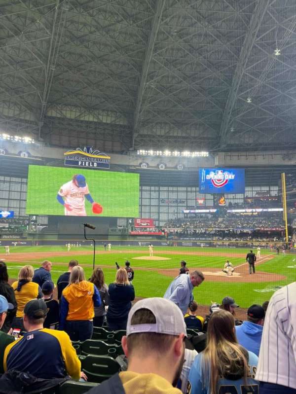 American Family Field, section: 119, row: 9, seat: 8