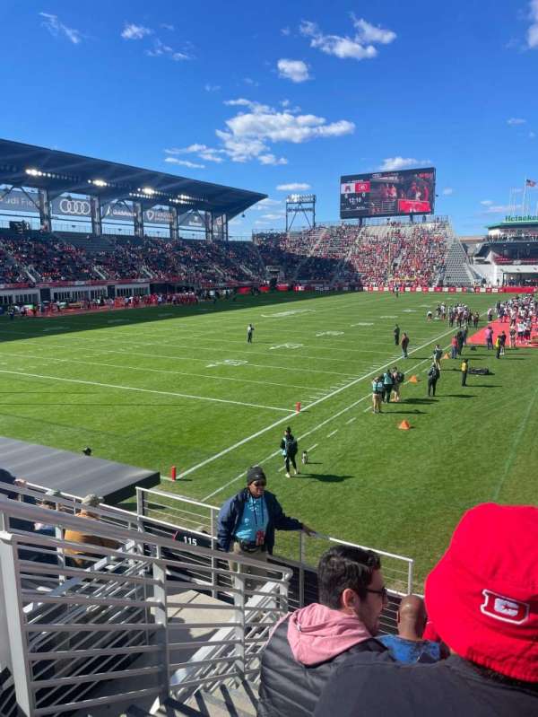 Audi Field, section: 114, row: 9, seat: 4