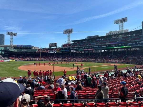 Fenway Park, section: Loge Box 158, row: HH, seat: 4