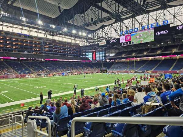Ford Field, section: 123, row: 12, seat: 20