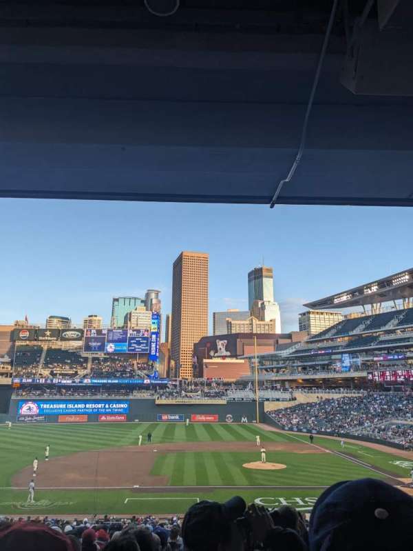 Target Field, section: 120, row: 22, seat: 3