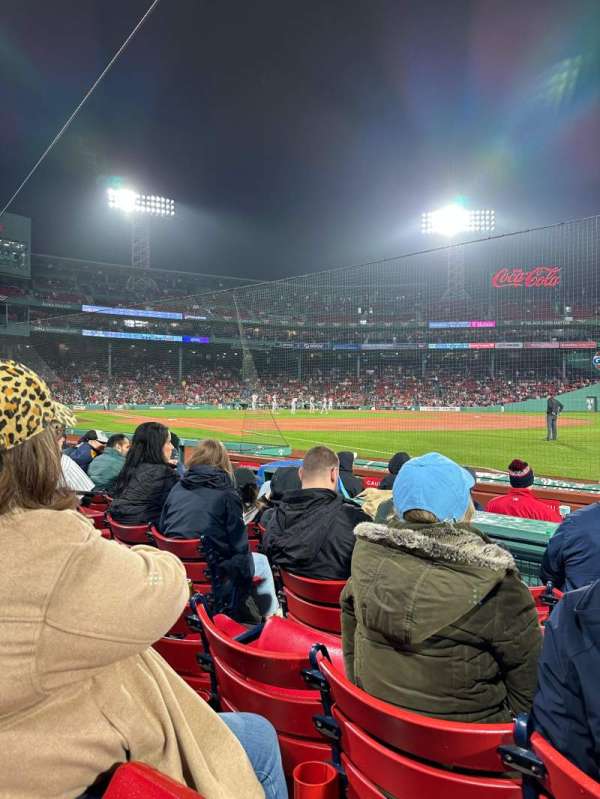Fenway Park, section: Field Box 9, row: E, seat: 5