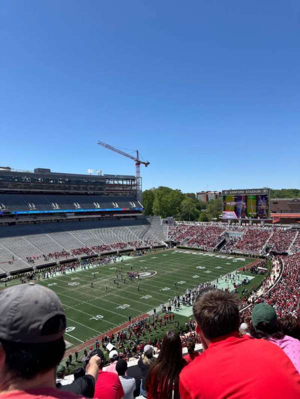 Sanford Stadium, section: 312, row: 8, seat: 22