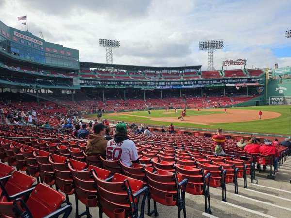 Fenway Park, section: Loge Box 100, row: HH, seat: 4