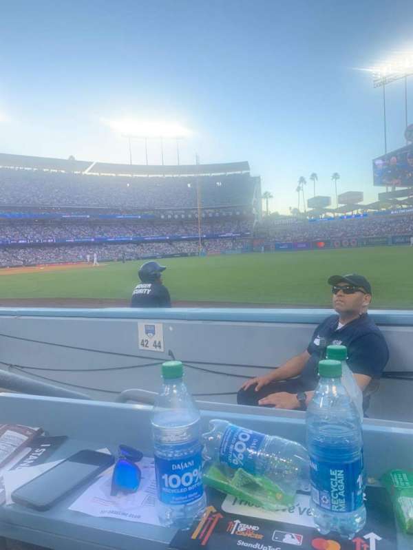 dodger stadium, section: 44FD, row: Bl, seat: 4