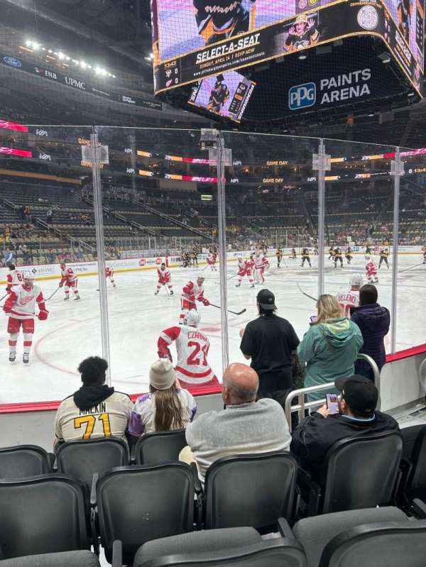 PPG Paints Arena, section: 105, row: E, seat: 5