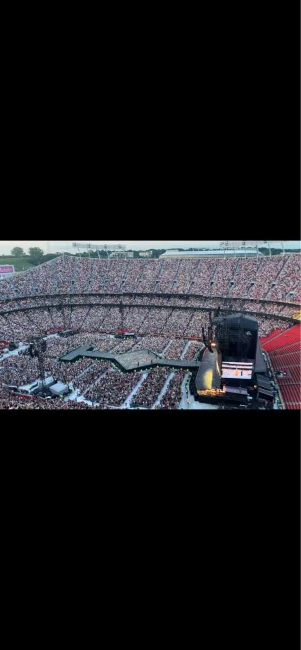 Arrowhead Stadium, section: 321, row: A1, seat: 4