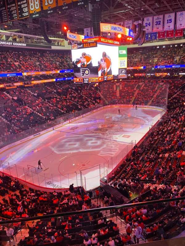 Xfinity Mobile Arena, section: 221A, row: 1, seat: 2