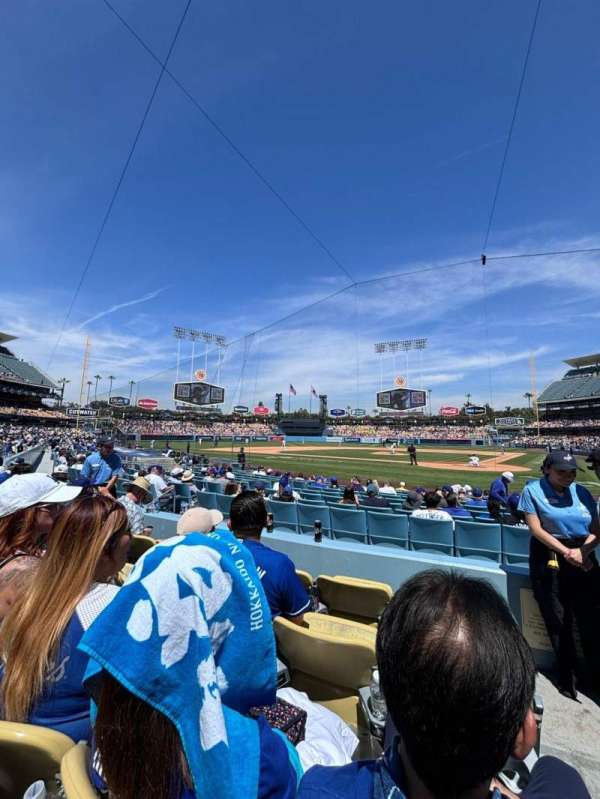 Dodger Stadium, section: 7FD, row: D, seat: 1