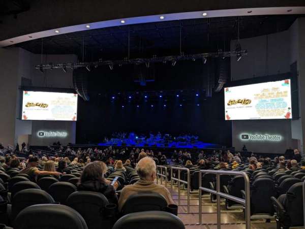 YouTube Theater, section: 103, row: T, seat: 34