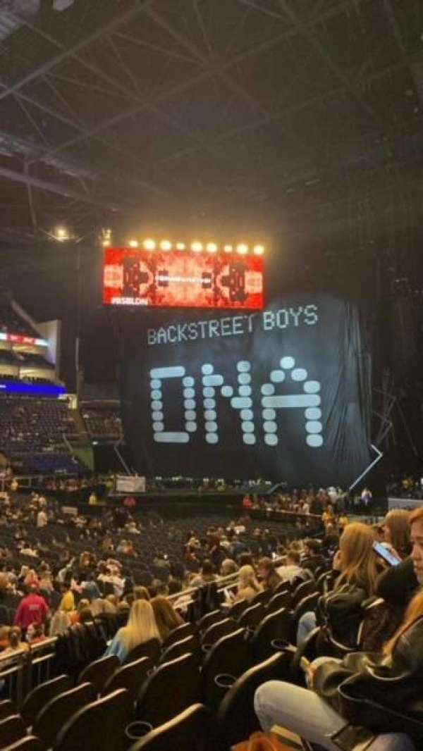 The O2, London, section: 111, row: N, seat: 323