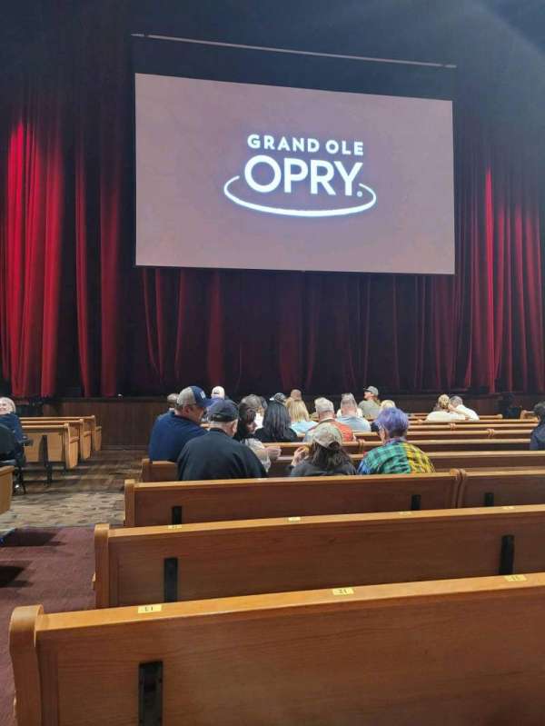 Grand Ole Opry House, section: 4, row: G, seat: 13