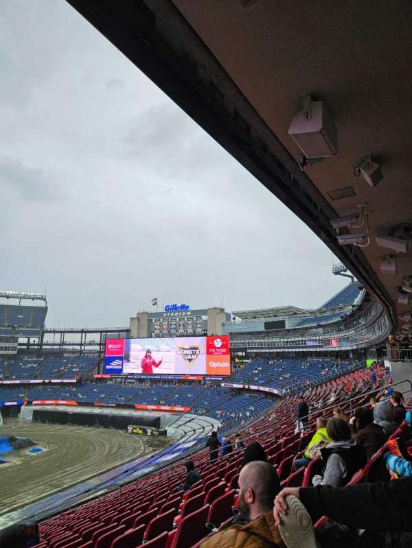 Gillette Stadium, section: CL35, row: 22, seat: 1