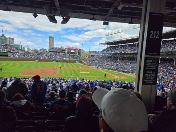 Wrigley Field, section: 212, row: 11, seat: 11