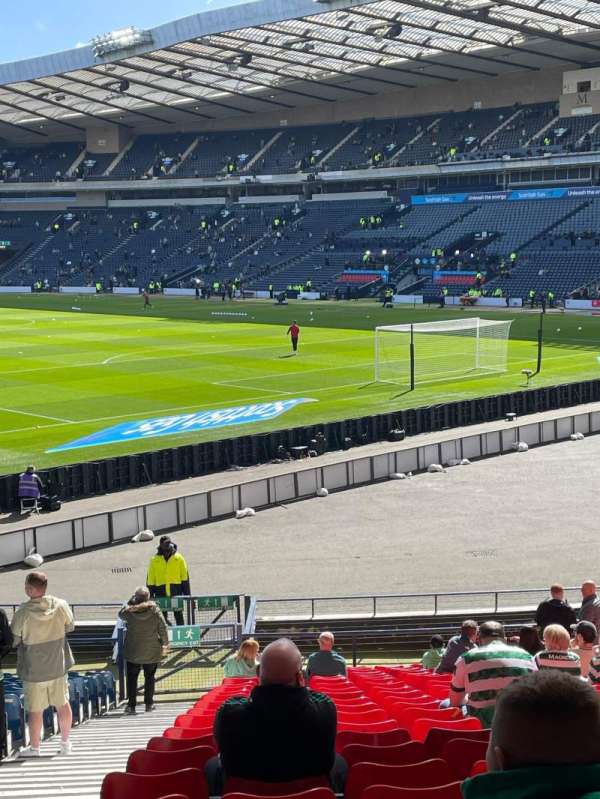 Hampden Park, section: B4, row: AA, seat: 105