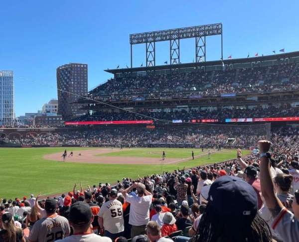 Oracle Park, section: 131, row: 28, seat: 9