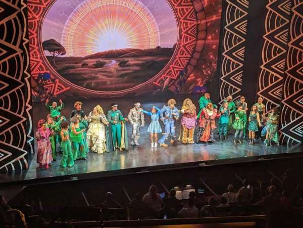 Marquis Theatre, section: Mezzanine L, row: D, seat: 1