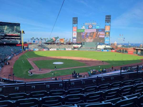 Oracle Park, section: 212, row: E, seat: 9