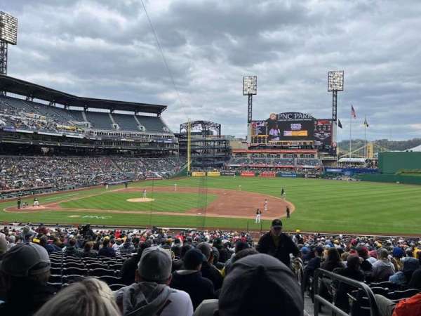 PNC Park, section: 109, row: CC, seat: 1
