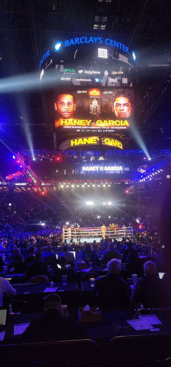 Barclays Center, section: 16, row: 7, seat: 8