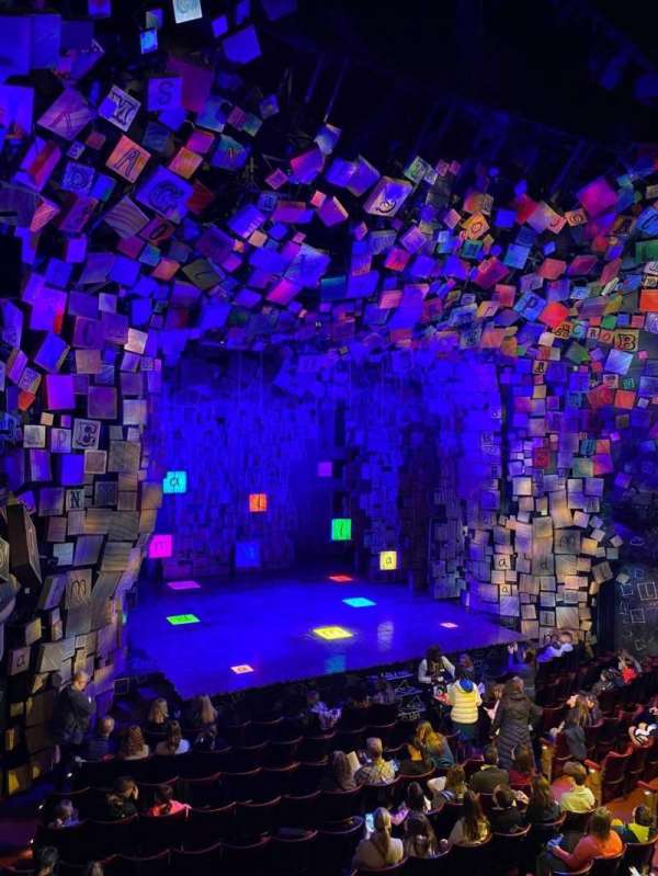 Cambridge Theatre, section: Dress Circle, row: A, seat: 29