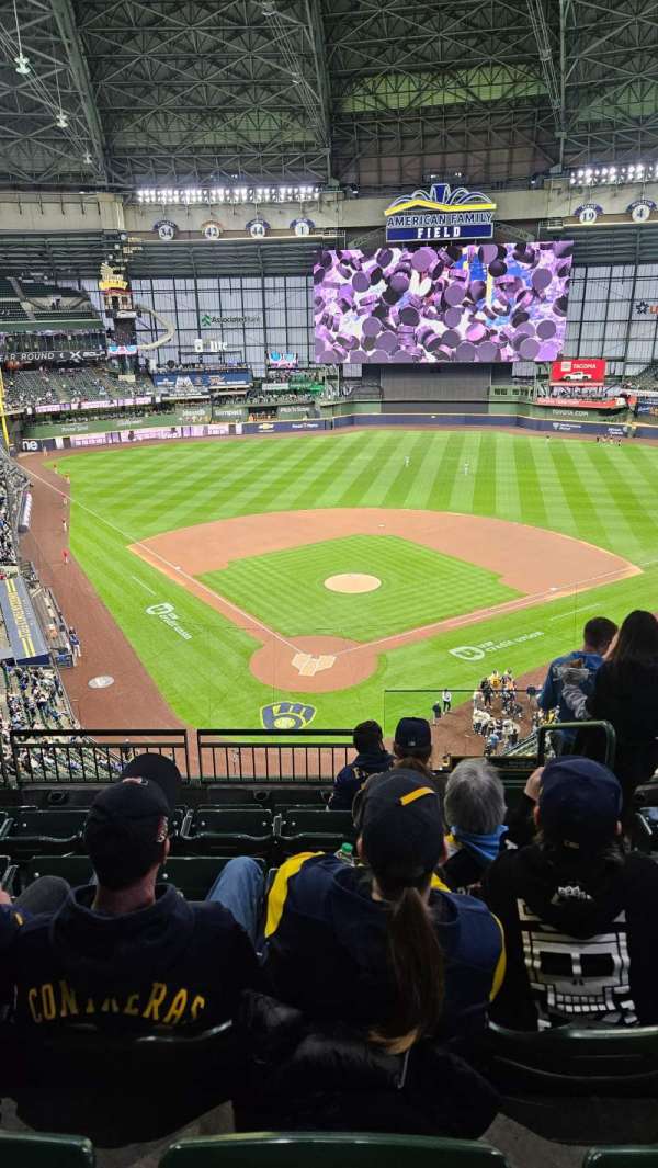 American Family Field, section: 421, row: 6, seat: 10