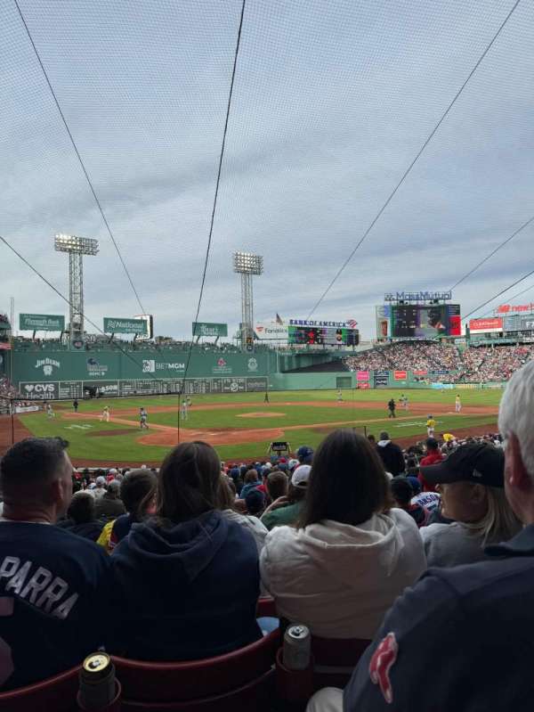 Fenway Park, section: Loge Box 128, row: GG, seat: 3
