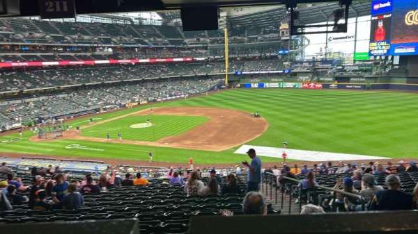 American Family Field, section: 211, row: 19, seat: 17