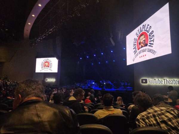 YouTube Theater, section: 105, row: J, seat: 7