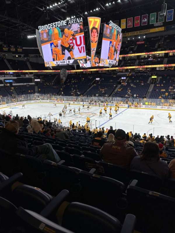 Bridgestone Arena, section: 117, row: P, seat: 6