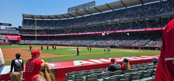 Angel Stadium, section: 110, row: J, seat: 17