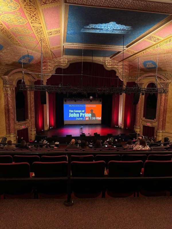 Paramount Hudson Valley Theater, section: Upper Mezzanine, row: G, seat: 3