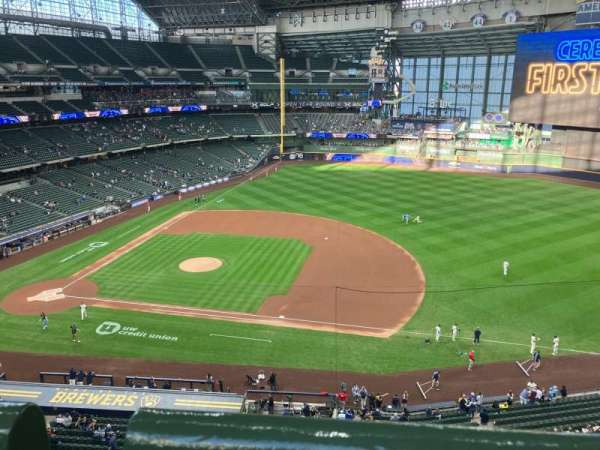 American Family Field, section: 414, row: 1, seat: 15