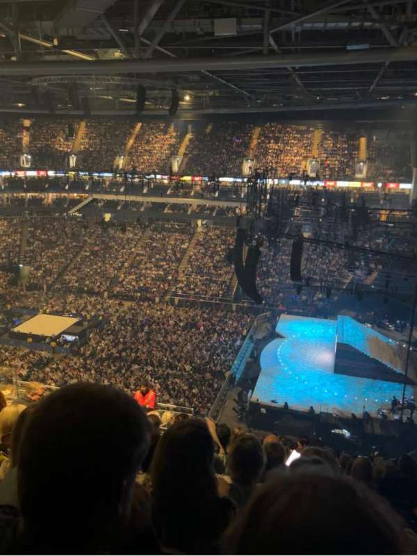 The O2, London, section: 221, row: M, seat: 964