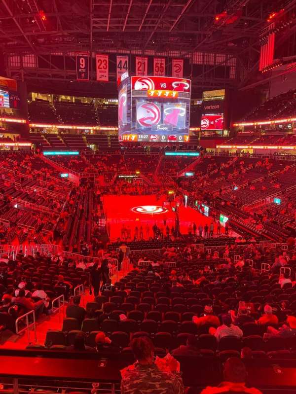 State Farm Arena, section: T6, row: F, seat: 12