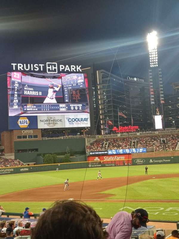 Truist Park, section: 130, row: 2, seat: 1
