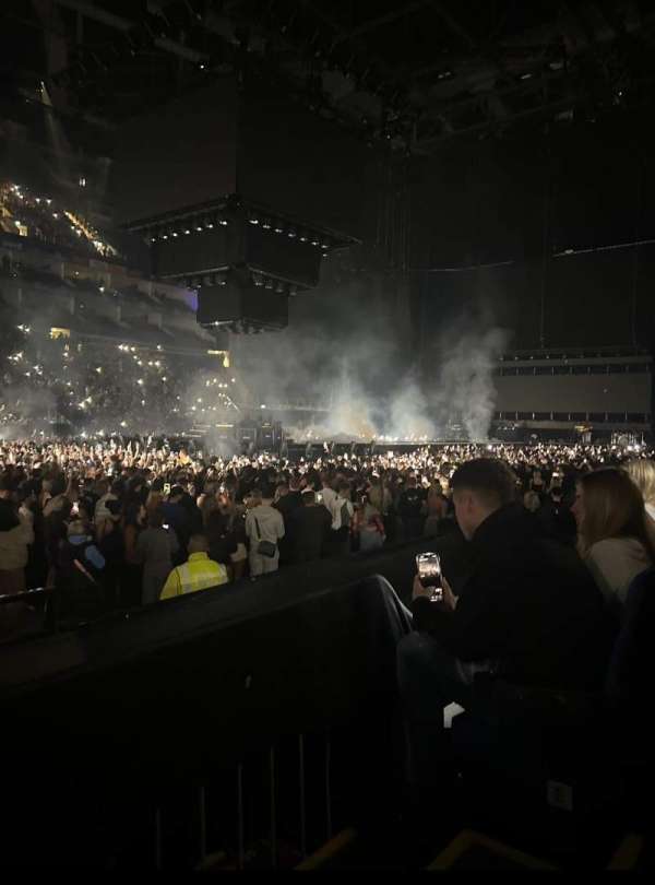 The O2, London, section: 110, row: E, seat: 317