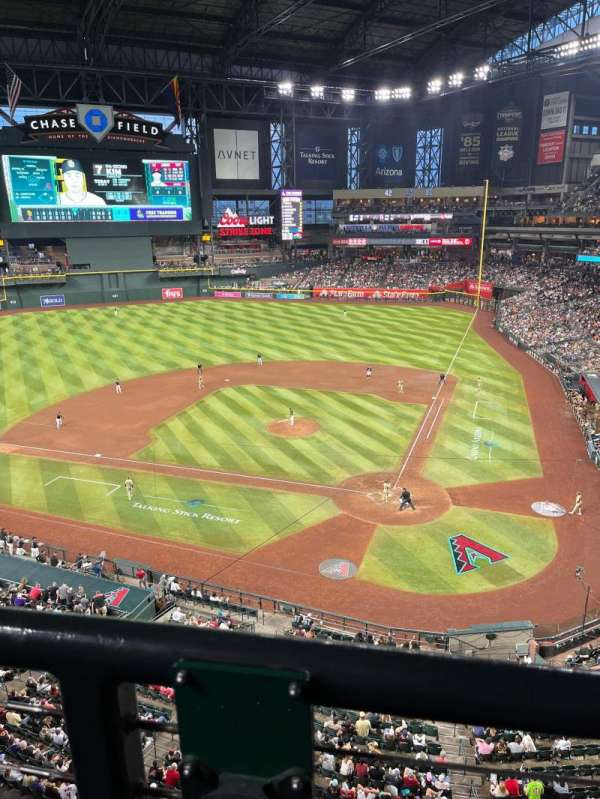 Chase Field, section: 319, row: 1, seat: 6