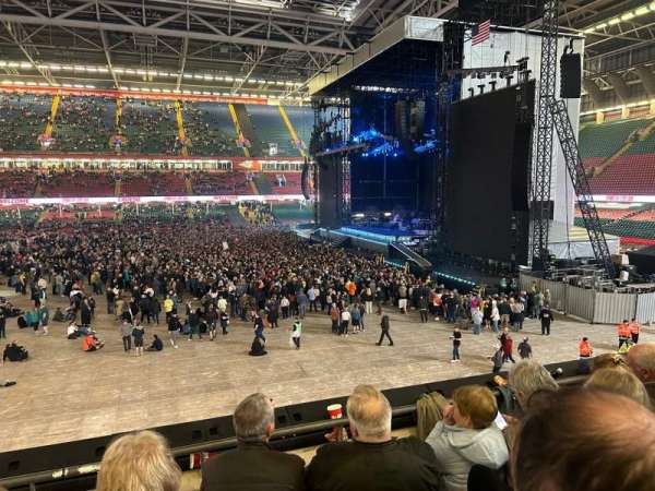 Principality Stadium, section: M8, row: 4, seat: 14