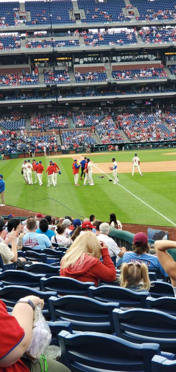 Citizens Bank Park, section: 108, row: 19, seat: 10