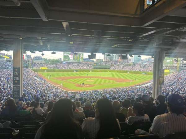Wrigley Field, section: 218, row: 18, seat: 9