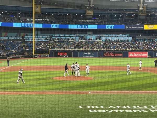 Tropicana Field, section: 112, row: I, seat: 7